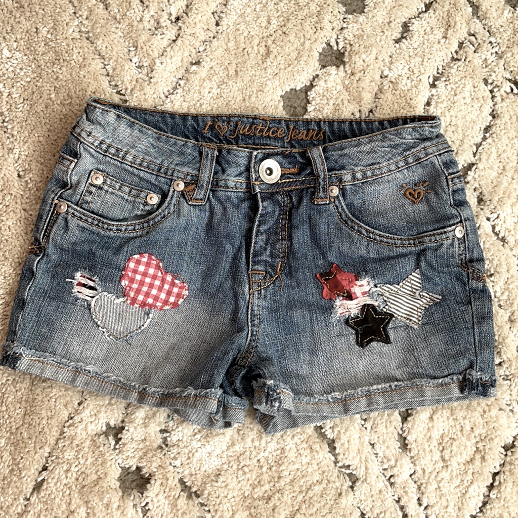 Justice Patchwork Shorts